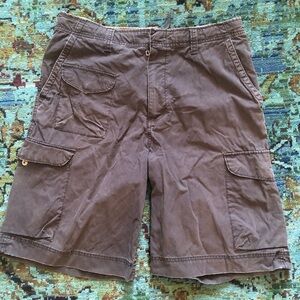 Old Navy weathered black long cargo shorts size 34